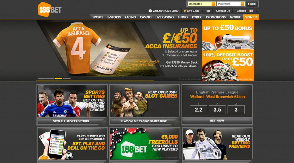 Scommesse live su 188Bet
