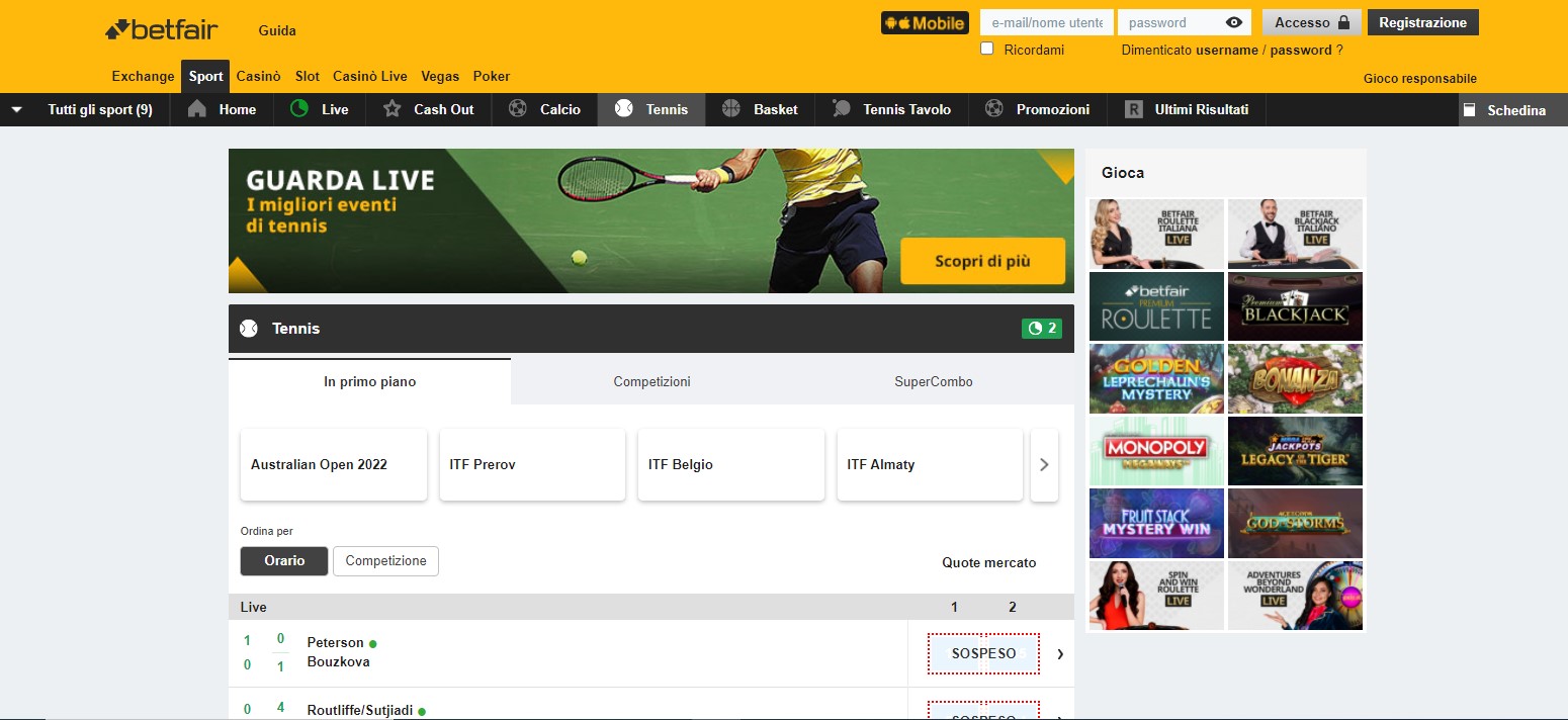 Vantaggi e svantaggi delle scommesse sul tennis